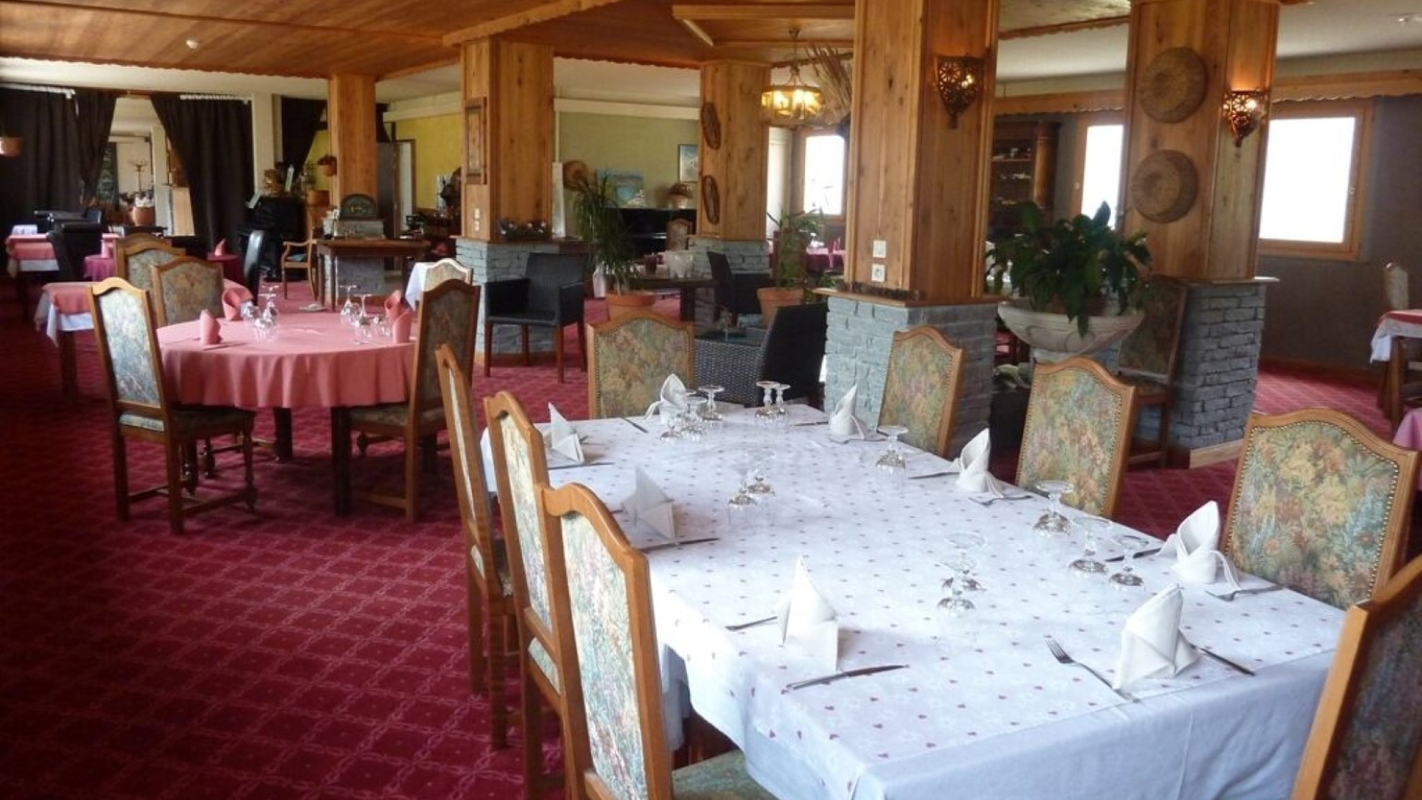 Restaurant of the Hôtel le Malamot in Val Cenis