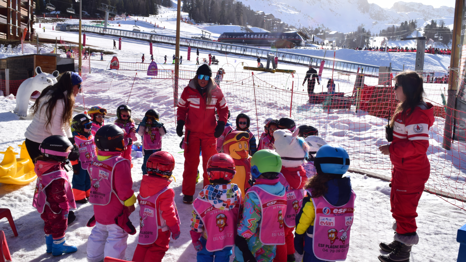 Jardin des neiges Piou Piou de l'ESF de Plagne Bellecôte