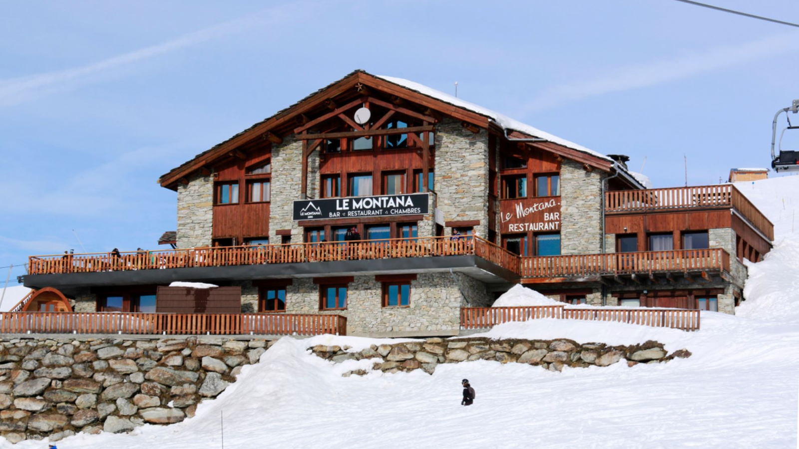 Restaurant sur les pistes de ski d'Aussois