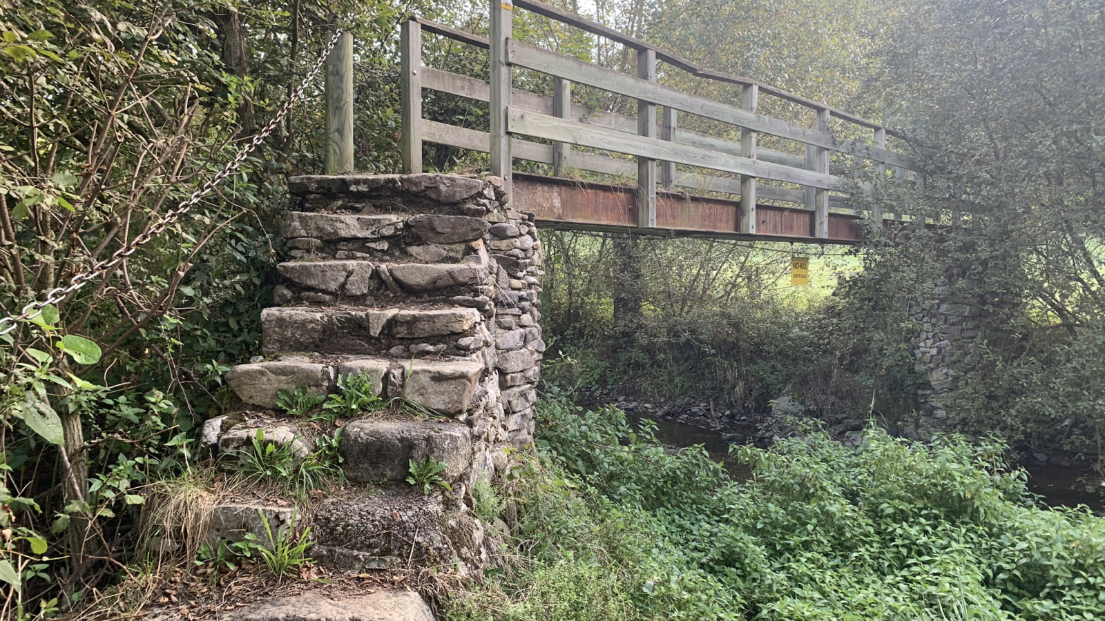 Passerelle sur la Coise