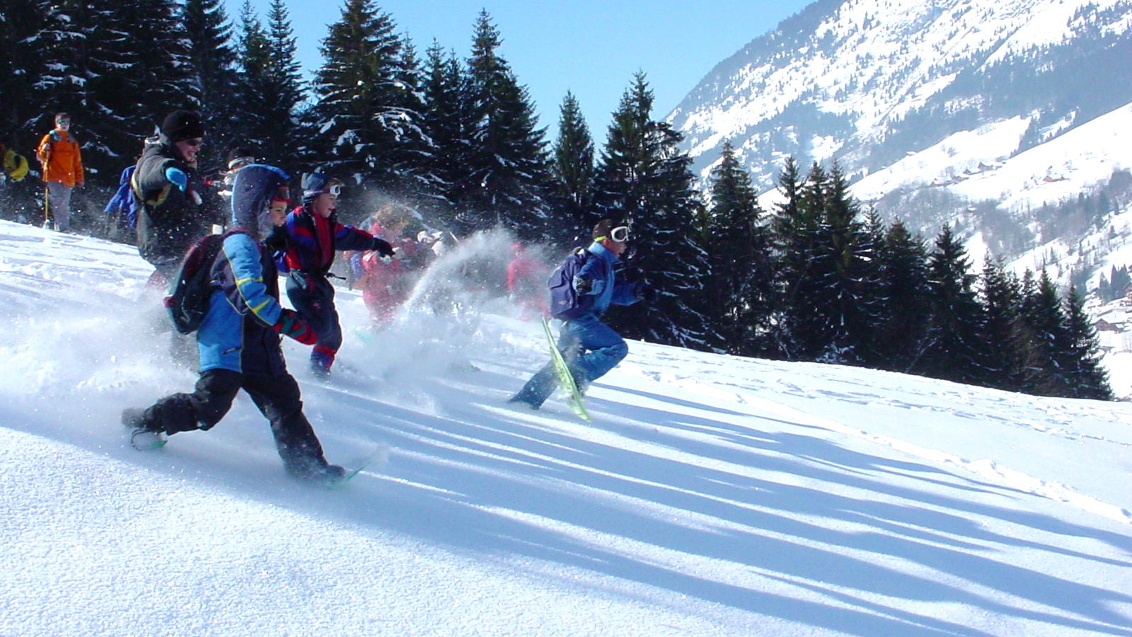 Jeux divers en neige