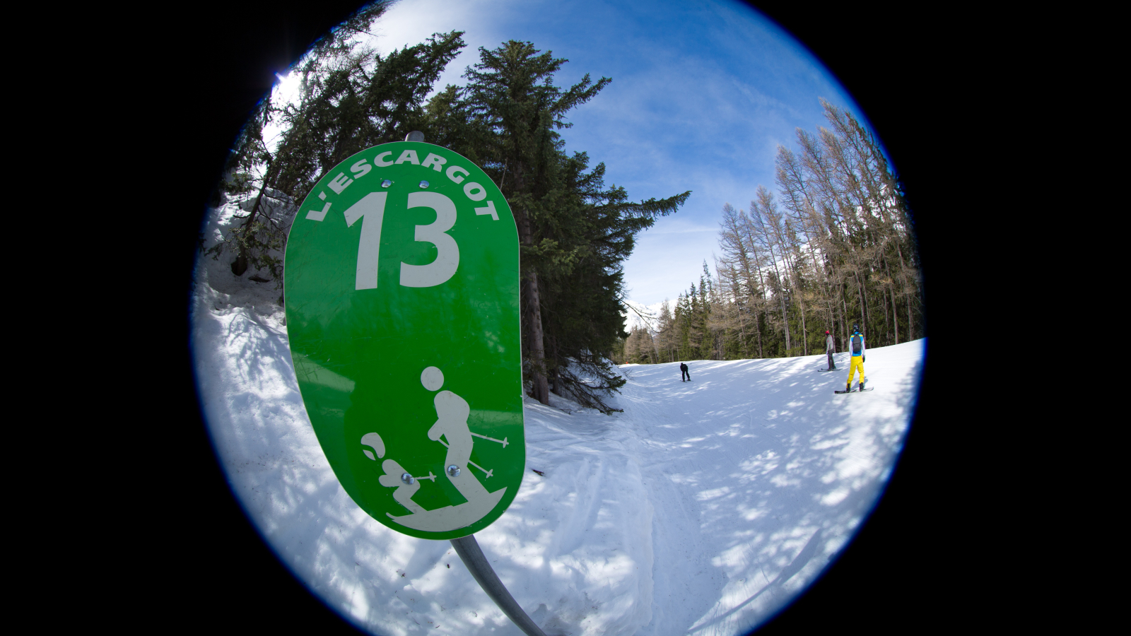 In Val Cenis, the Escargot green slope, the longest in the world