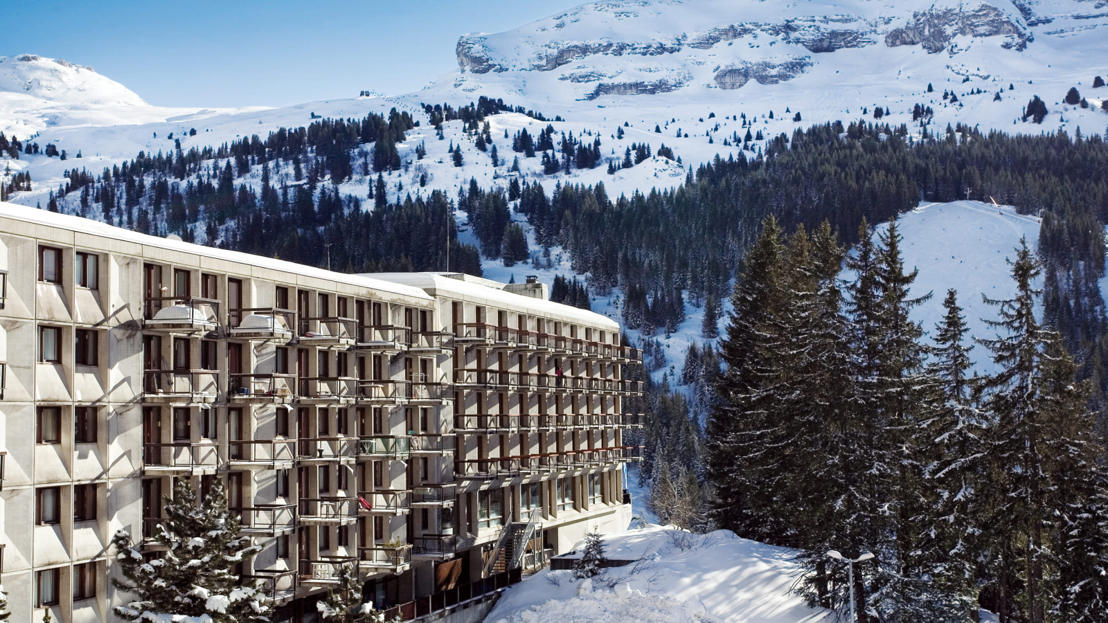 Exterior view of the MMV Le Flaine building