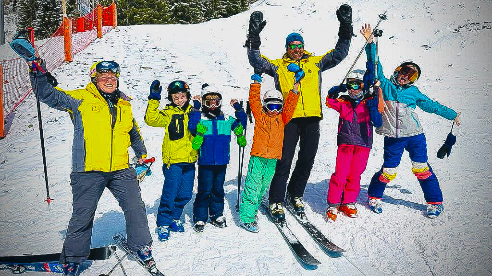 Private ski lessons for children