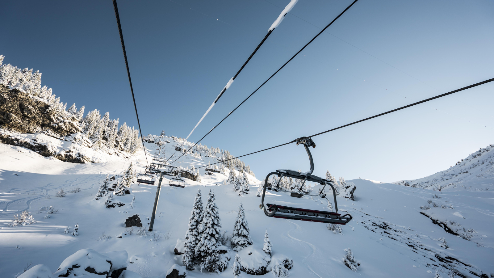 Montée en télésiège de Pré la Joux à Plaine Dranse