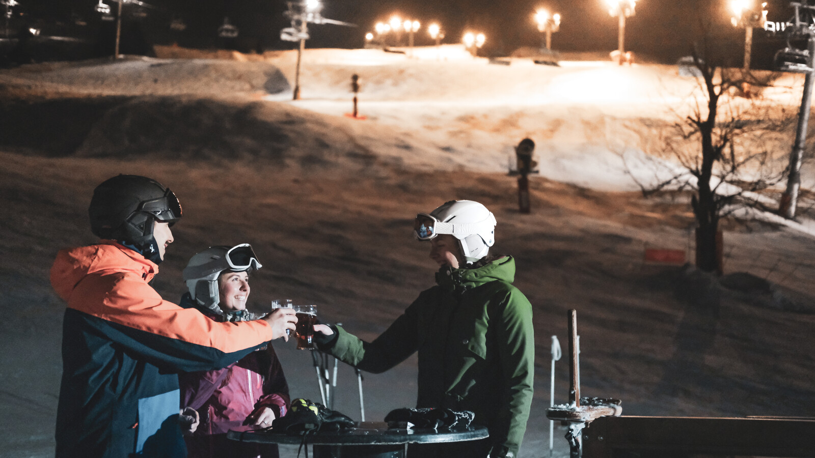 ski et nouvelles glisses en nocturne au Grand-Bornand