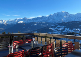 Terrasse vue Mont-Blanc