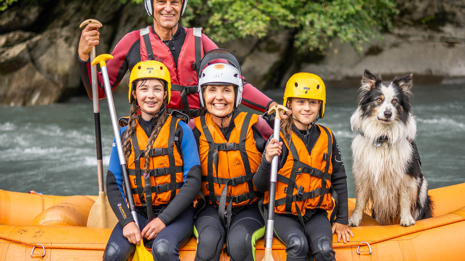 Mini raft sur le Giffre