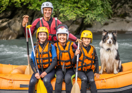 Mini raft sur le Giffre