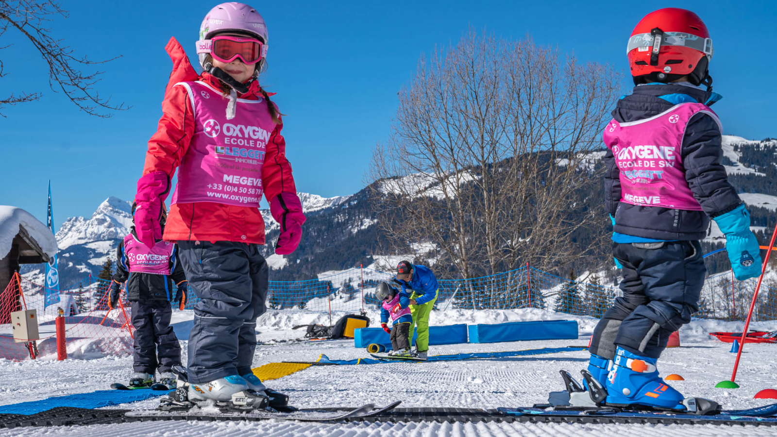 Young beginner skiers start in the Magic Snow Garden, a safe and secure area to help children build their skills and confidence on the snow.