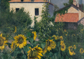 Gustave Caillebotte Les Soleils, jardin du Petit Gennevilliers vers 1885