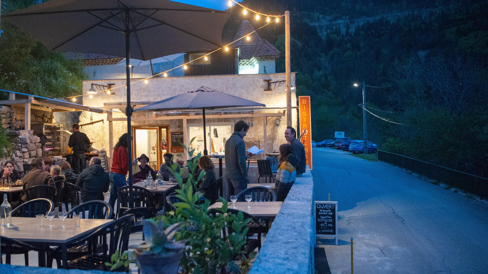 Terrasse soir d'été