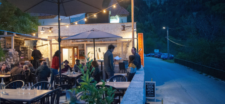 Terrasse soir d'été