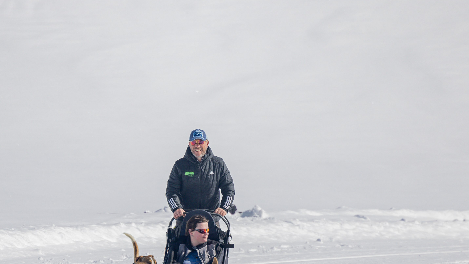 Dog sledding baptisms at the Mont Cenis pass