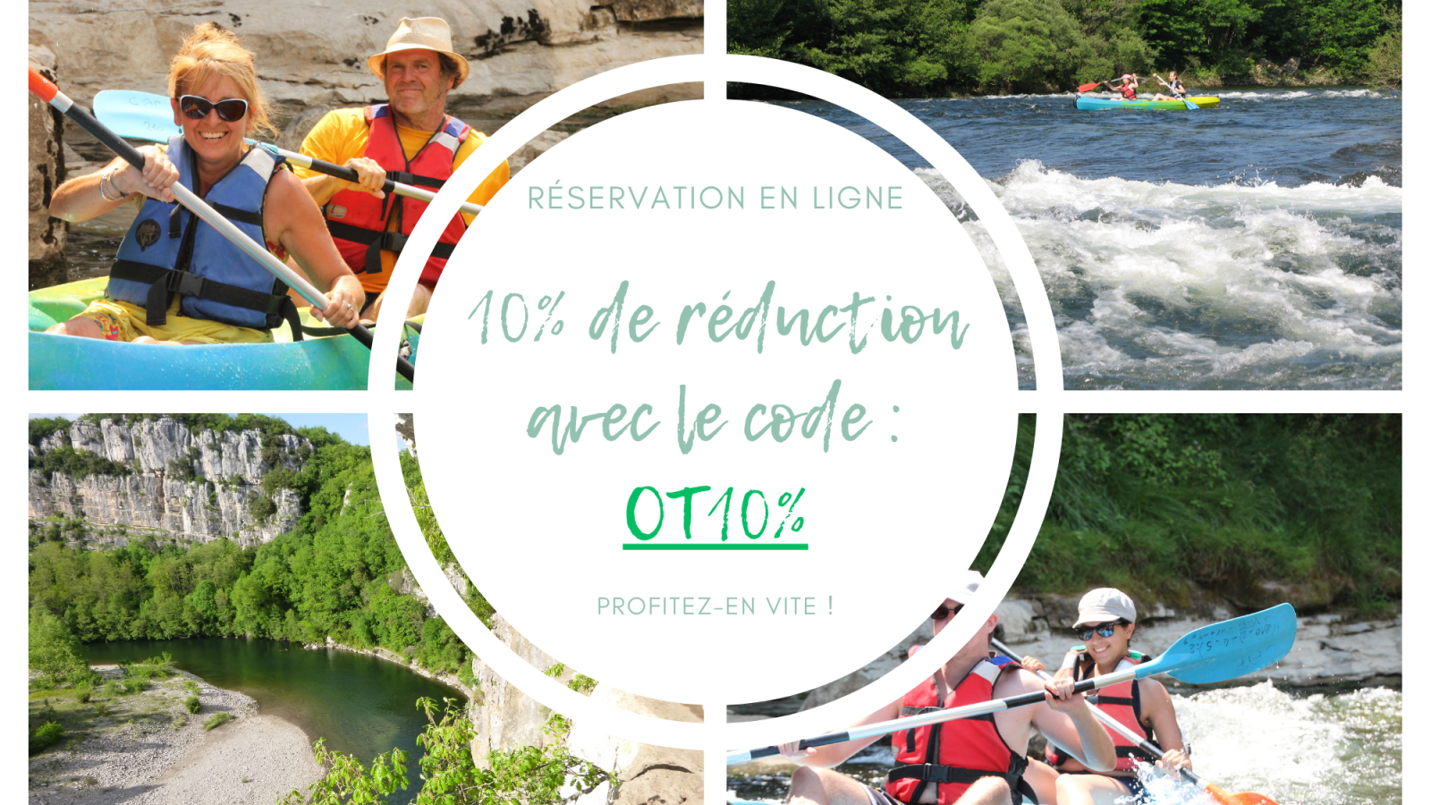 Promo canoë 10%