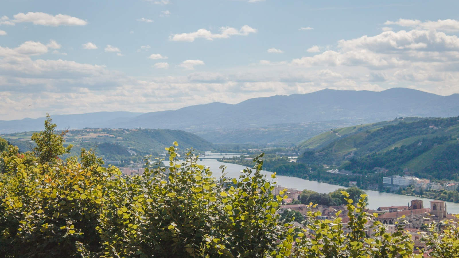 Vallée du Rhône depuis le vignoble de Seyssuel