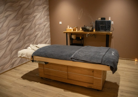 Table de soins et massages du Spa L'équilibre