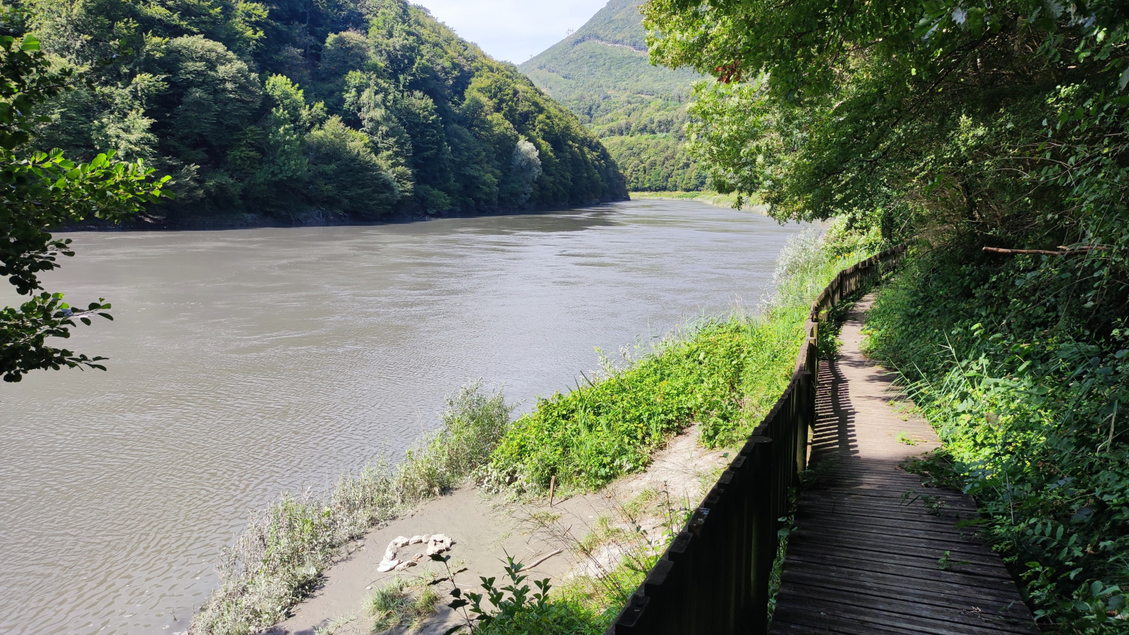 Vue sur le Rhône