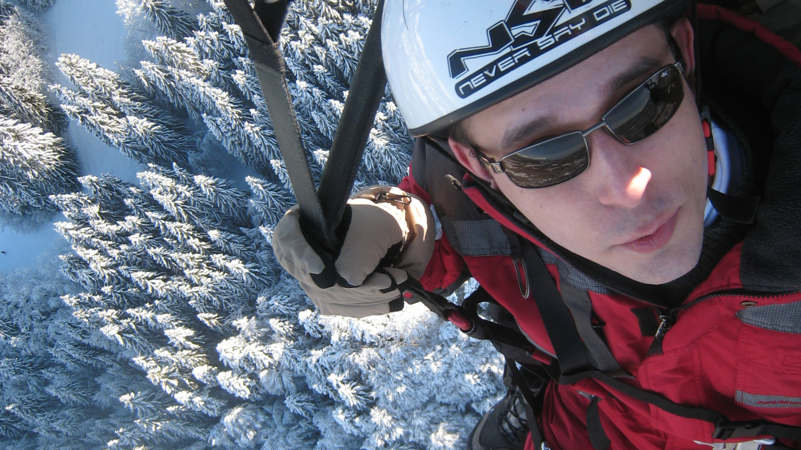 baptème de parapente hiver