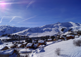 la Toussuire seen from the right bank