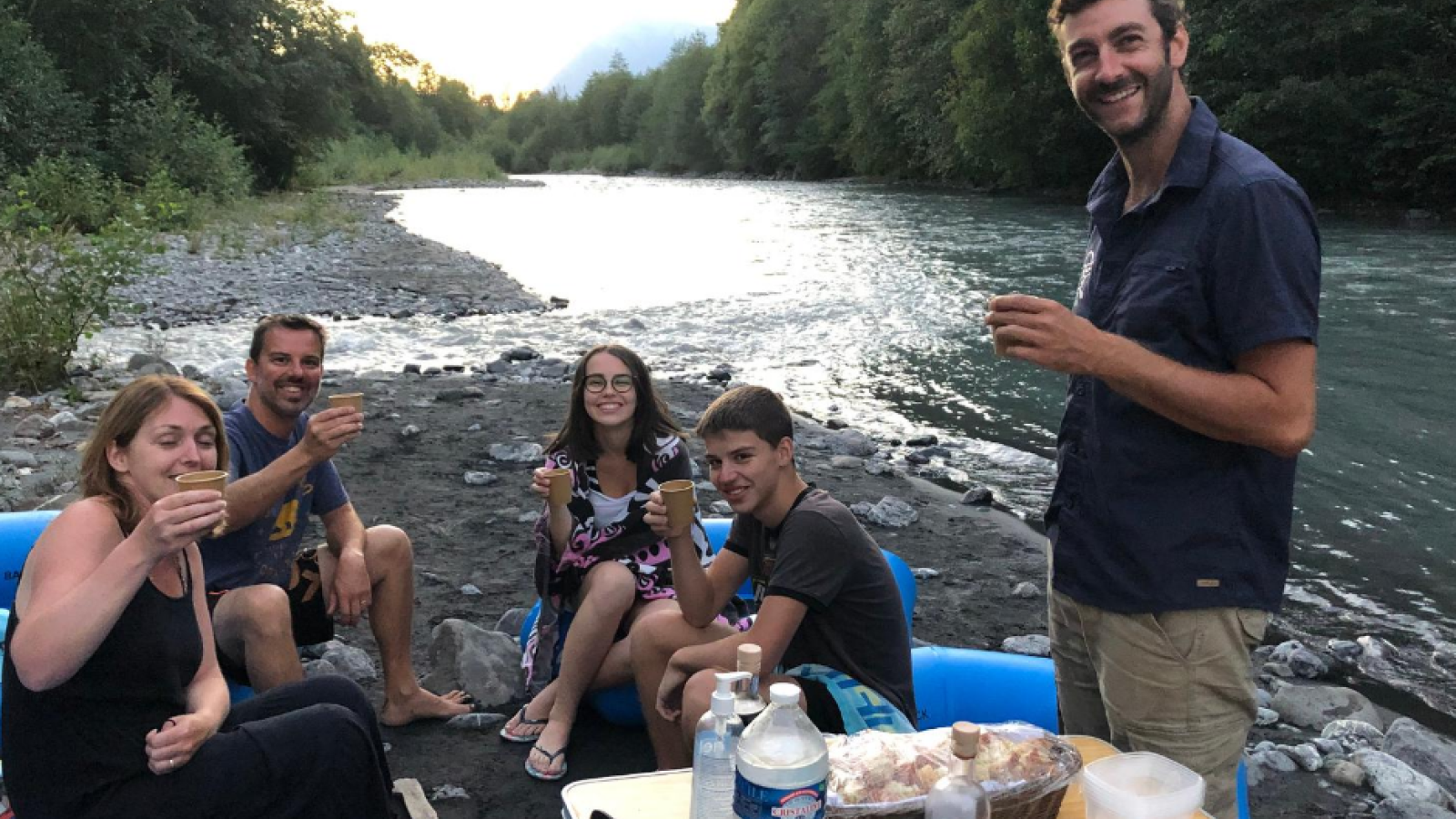 repas suite à la descente nocturne