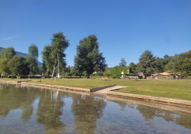 Plage de Pré Argent à Aiguebelette