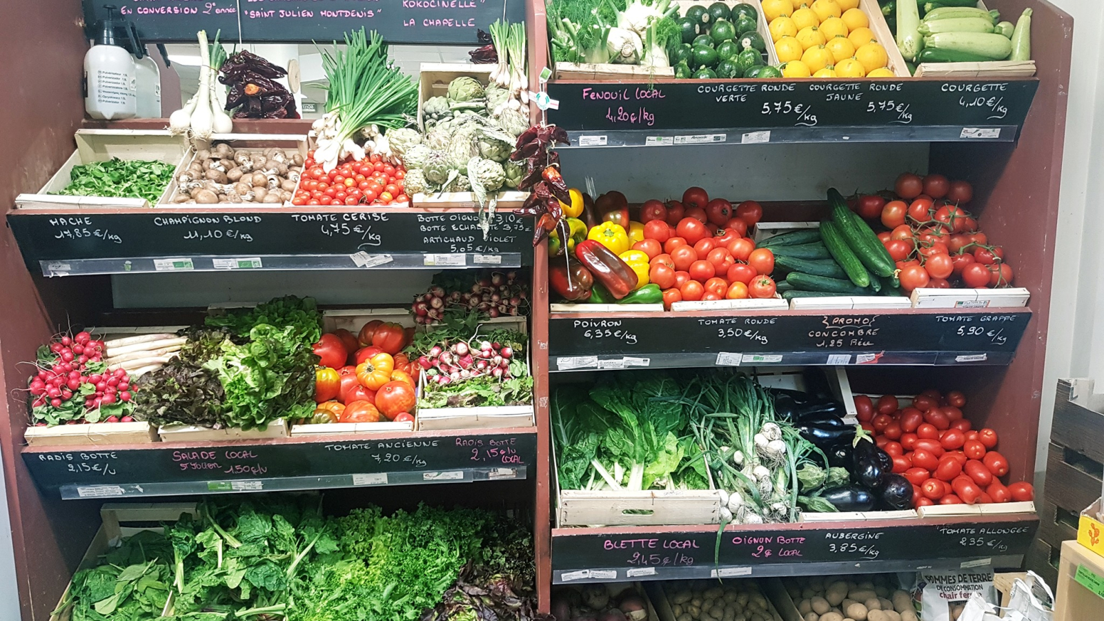 Fruit and vegetable stall