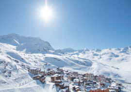 Vue sur la station et sur Péclet