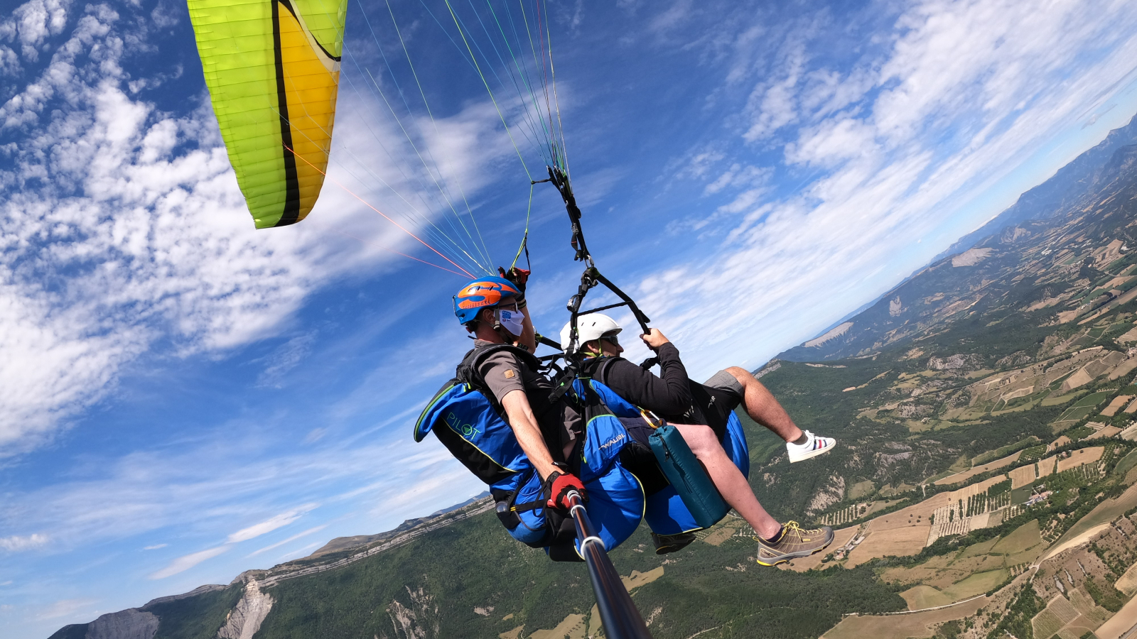 Vol en parapente