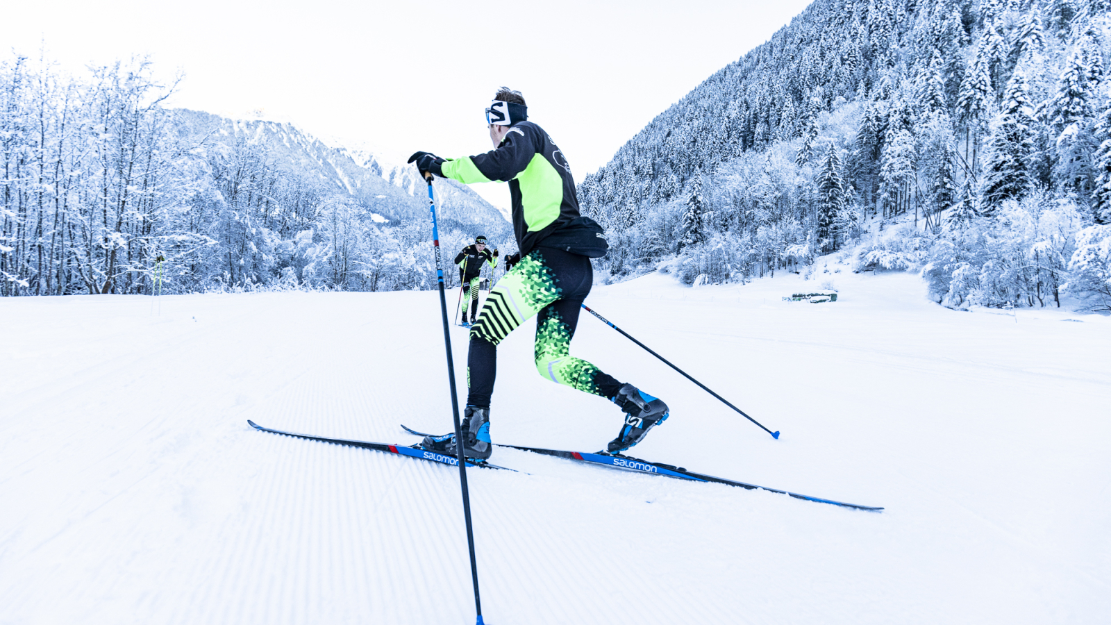 séance d'entrainement ski de fond à Beaufort