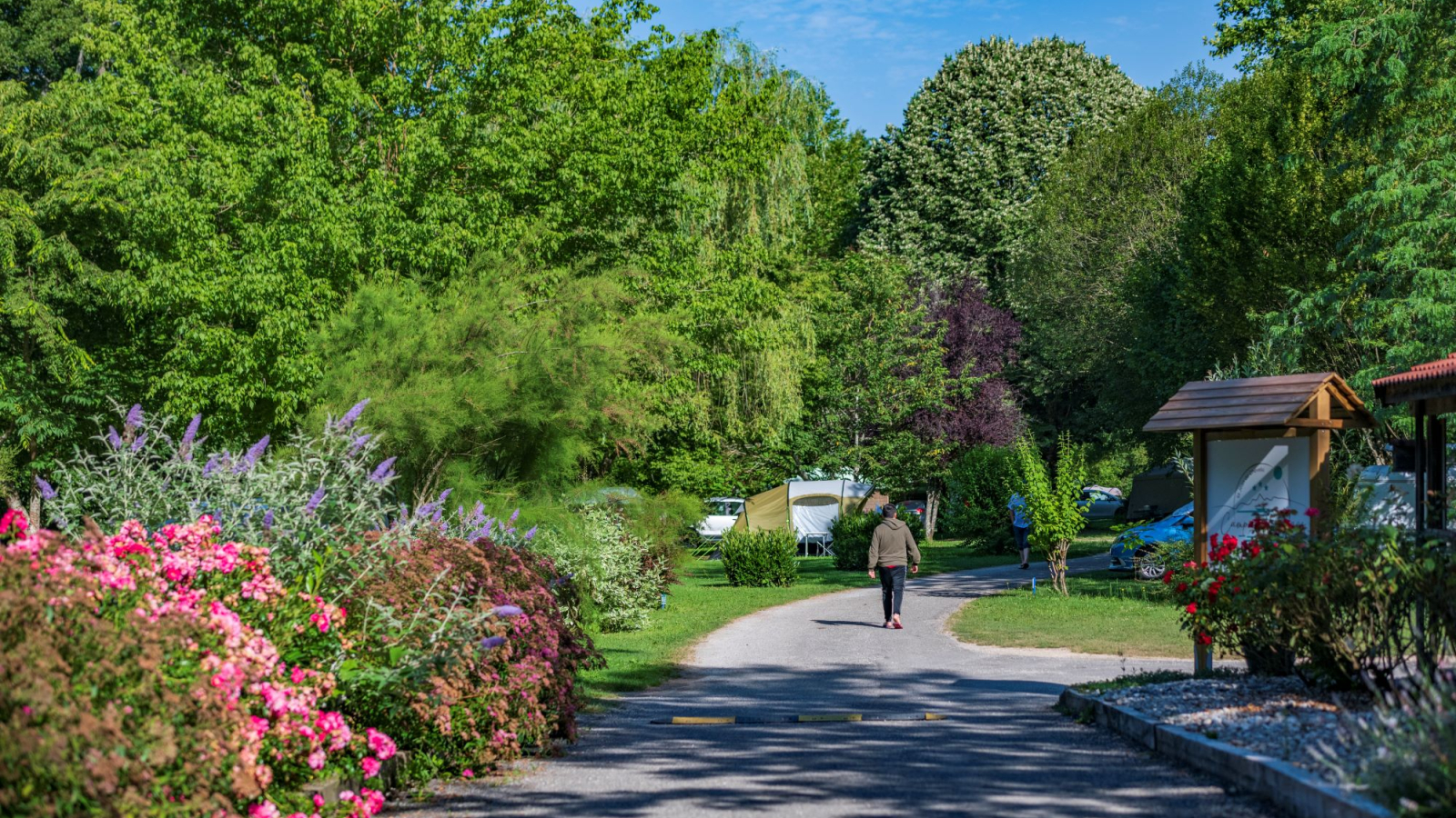 Paysage de l'allée d'accueil