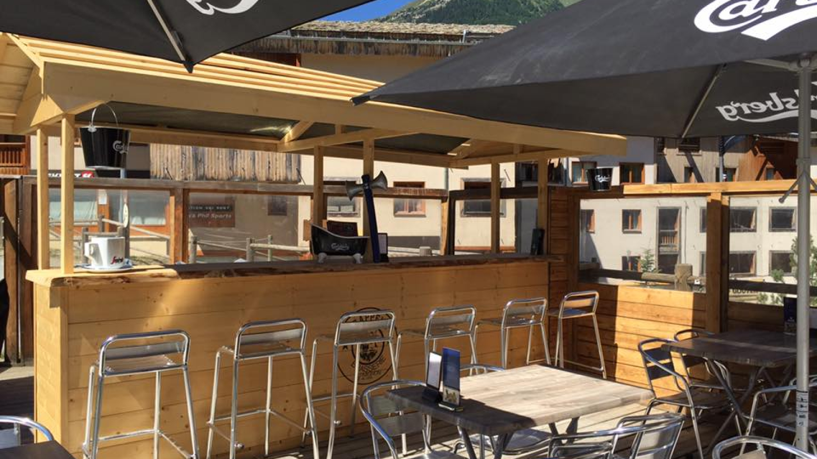 The terrace