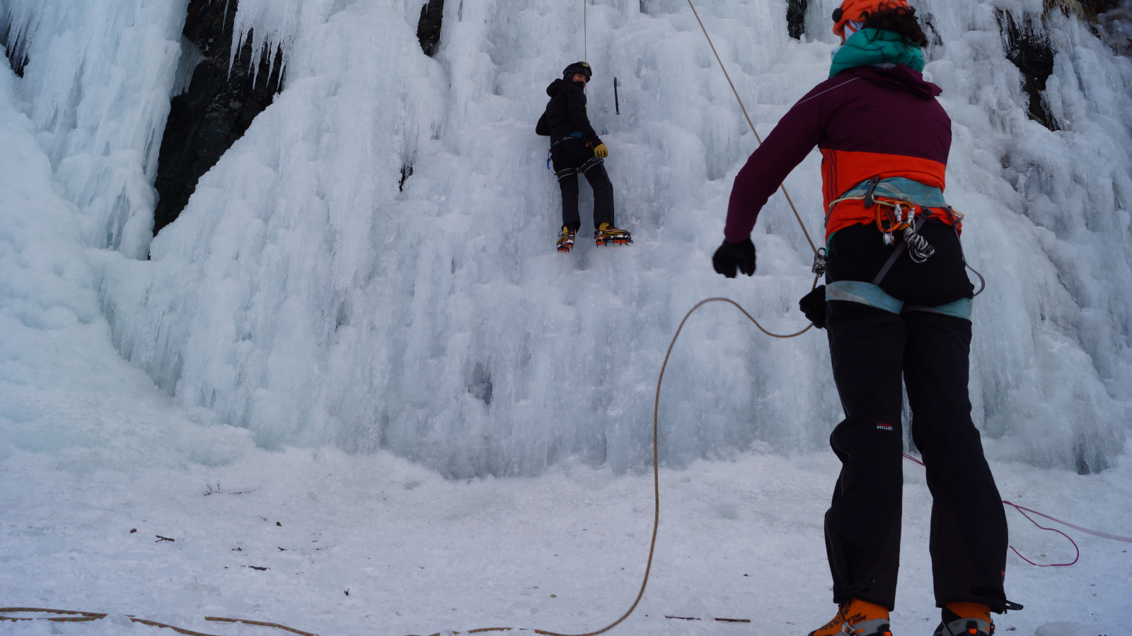 Escalade sur glace en Haute Maurienne Vanoise