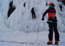 Escalade sur glace en Haute Maurienne Vanoise