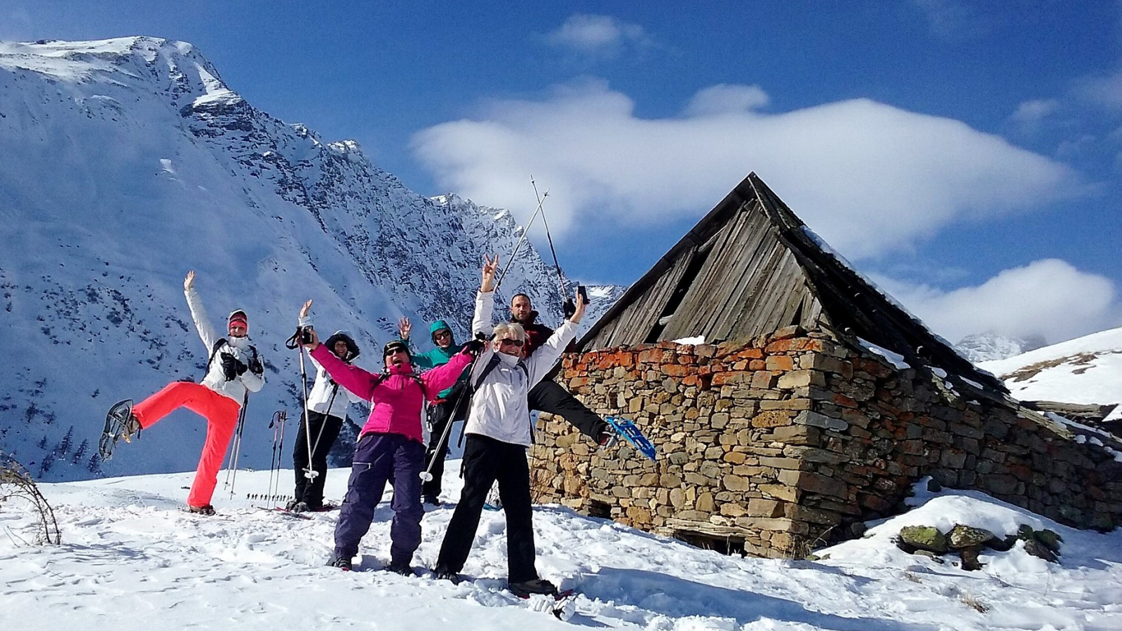 sortie raquettes avec rando montagne à Valloire