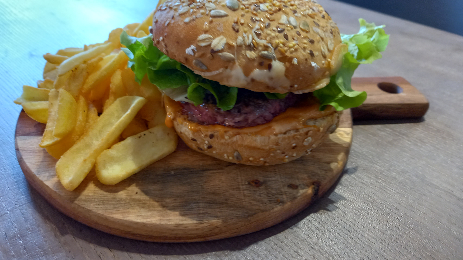 Home-made burger