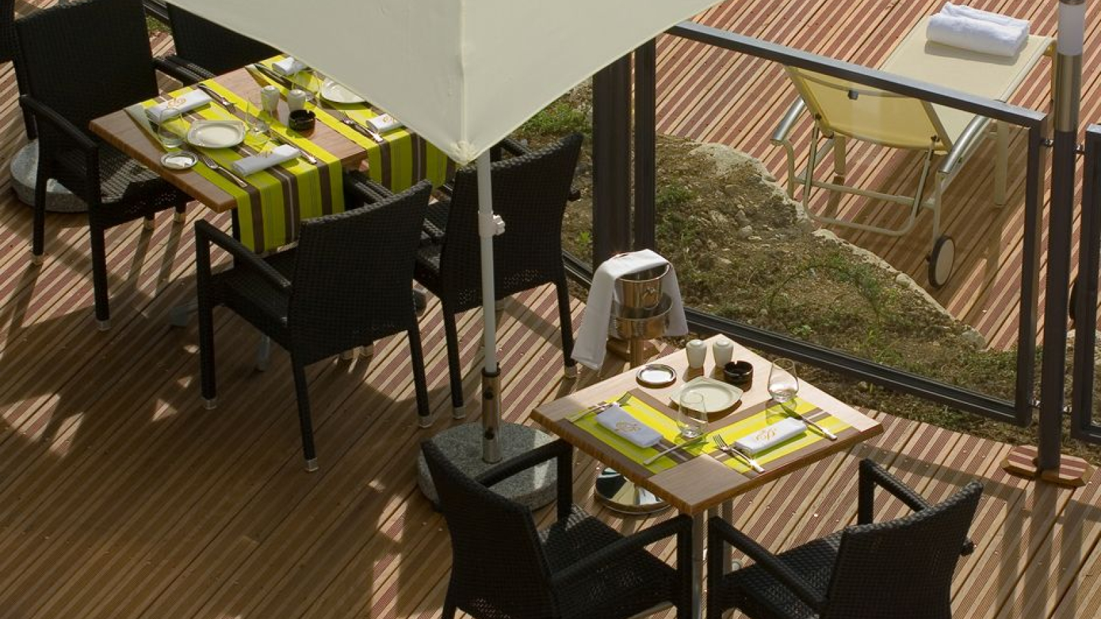 Terrasse en été