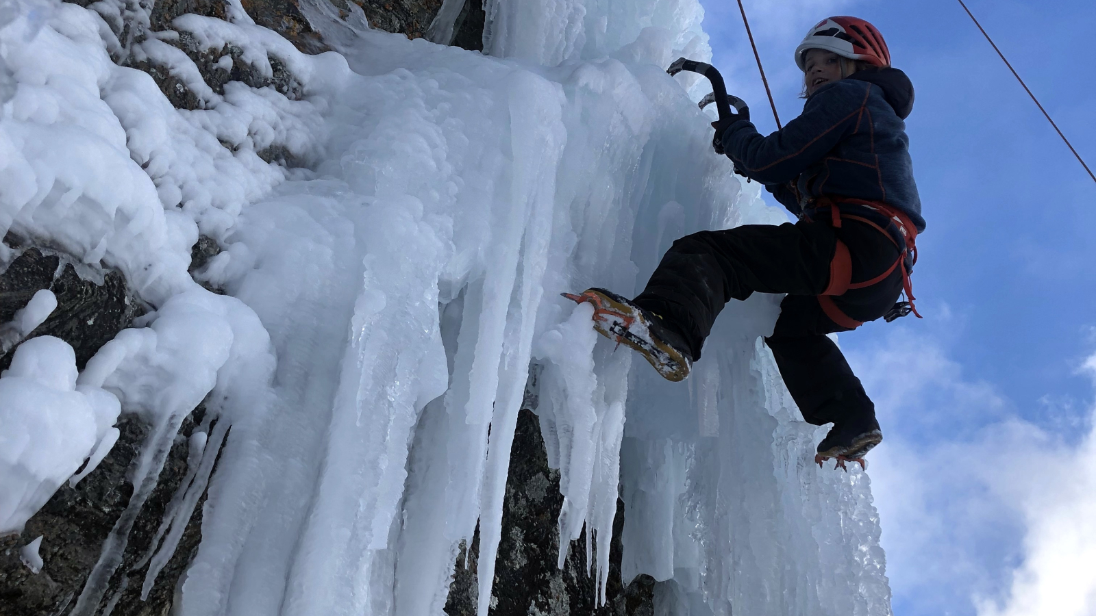 Escalade sur glace