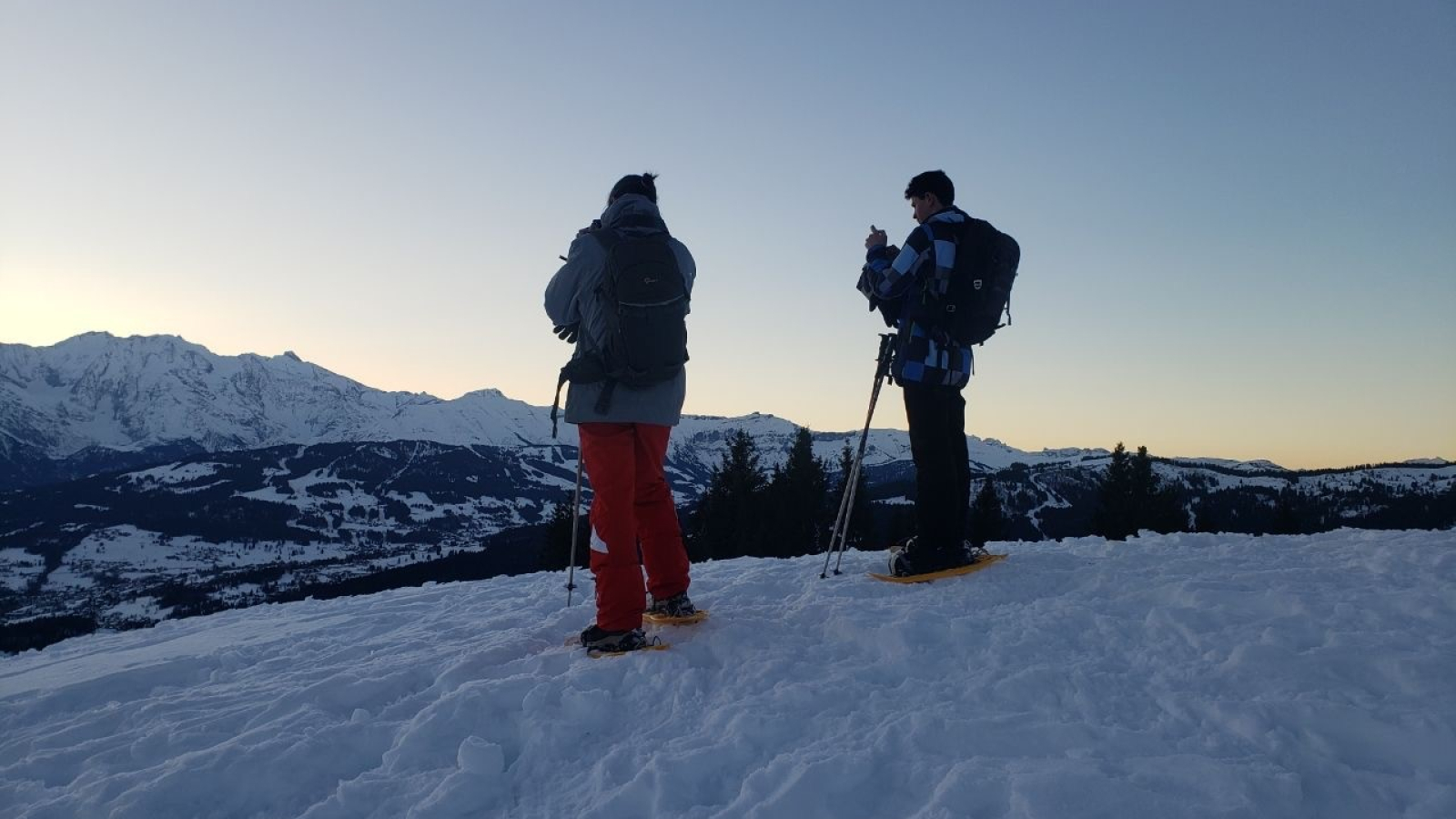 Sommet au lever de soleil