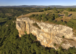 Vue sur les falaises de Larina - Balcons du Dauphiné