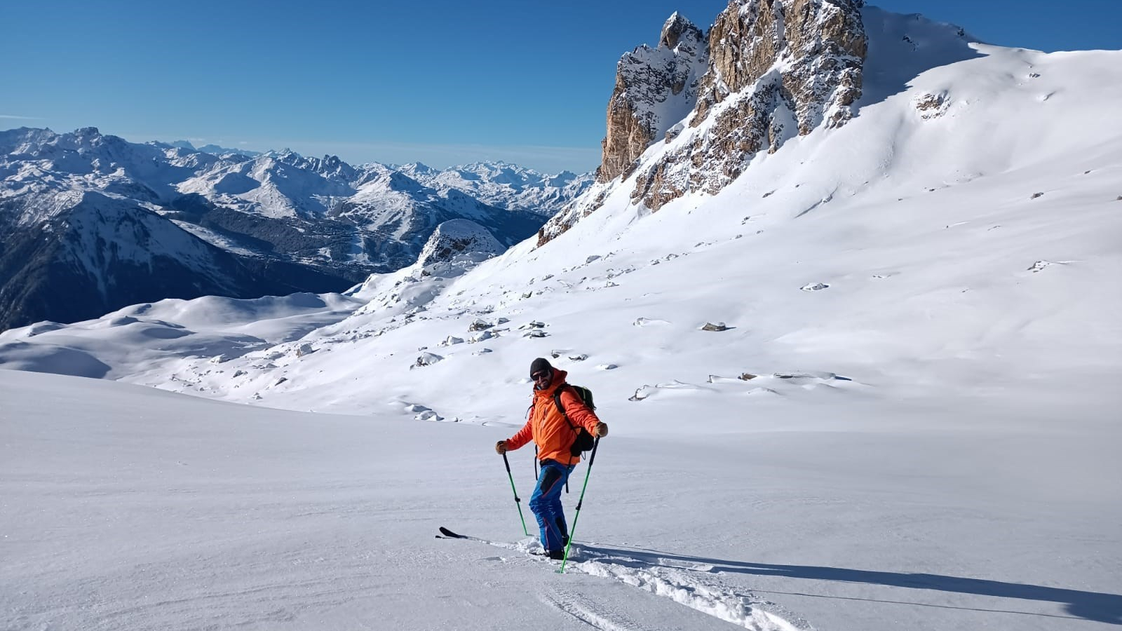 Ski touring La Plagne