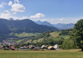 Vue sur Bénand et Bernex