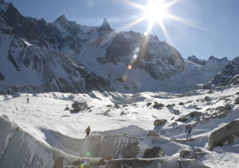 Ski sur glacier