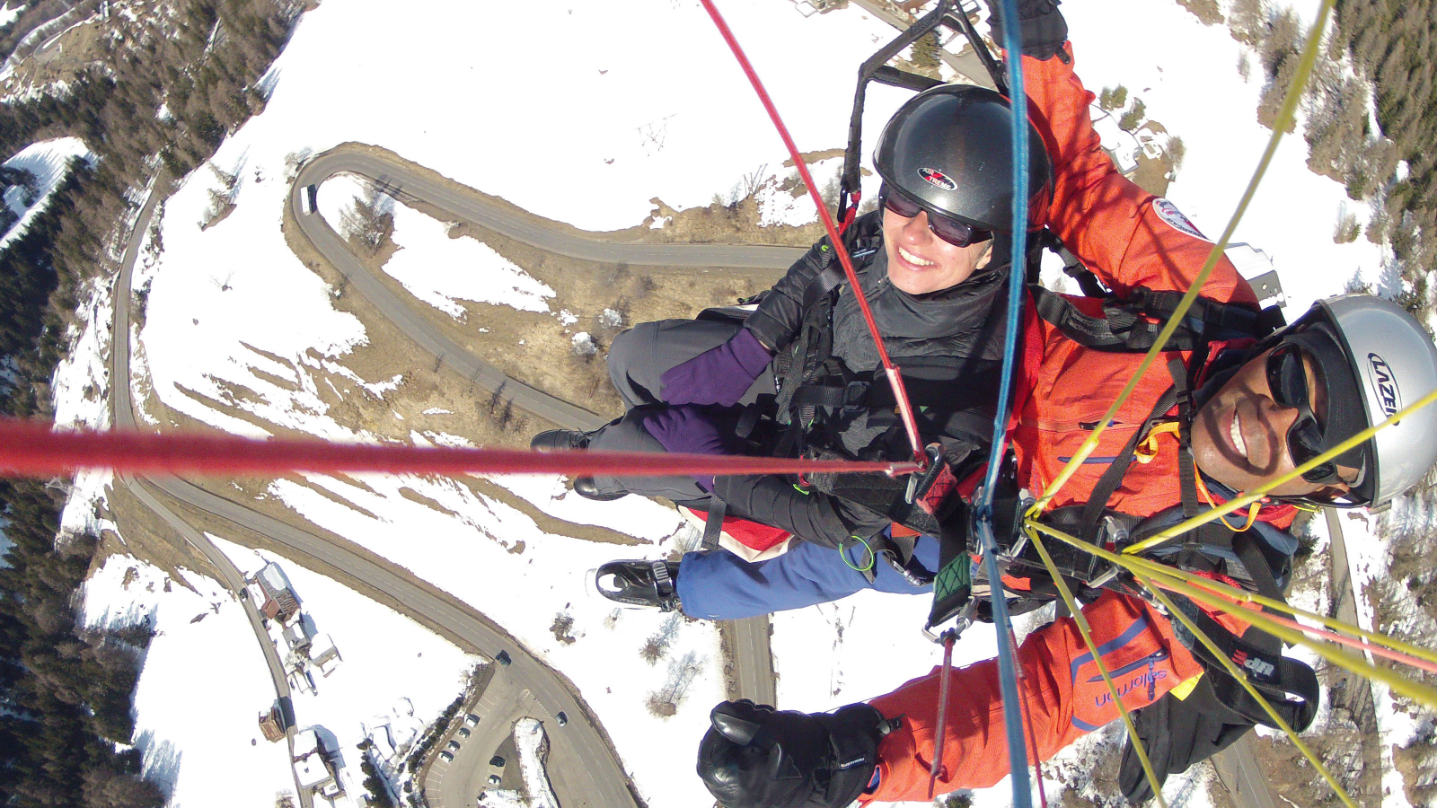 Paragliding flight