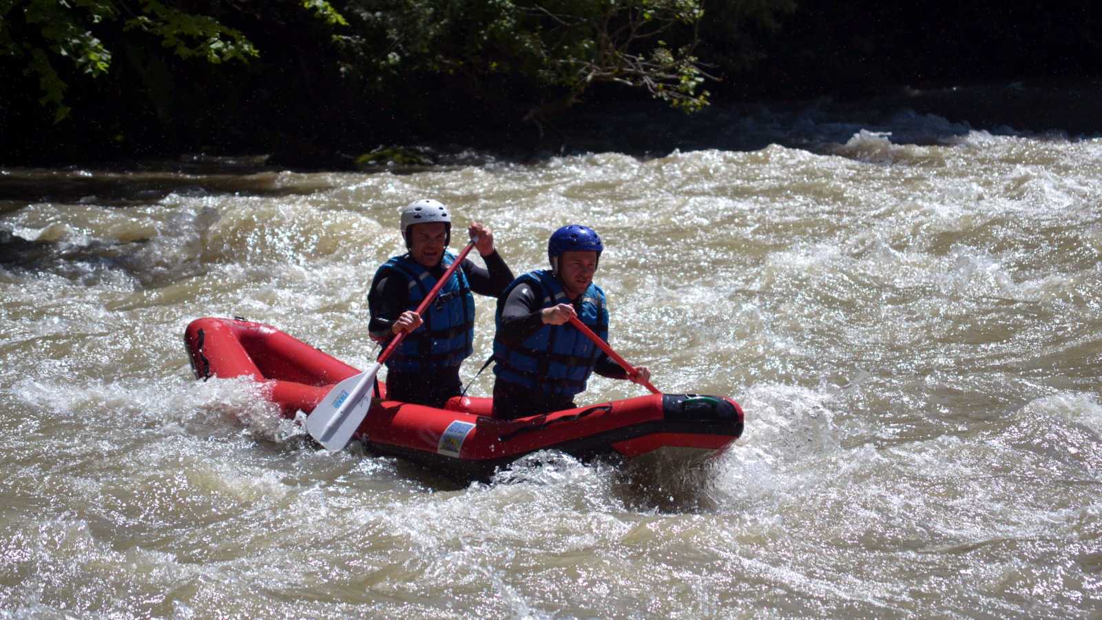 Activité encadrée par Frogs Rafting