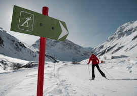 Cession ski de fond entre amies dans la Vallée du Manchet à Val d'Isère