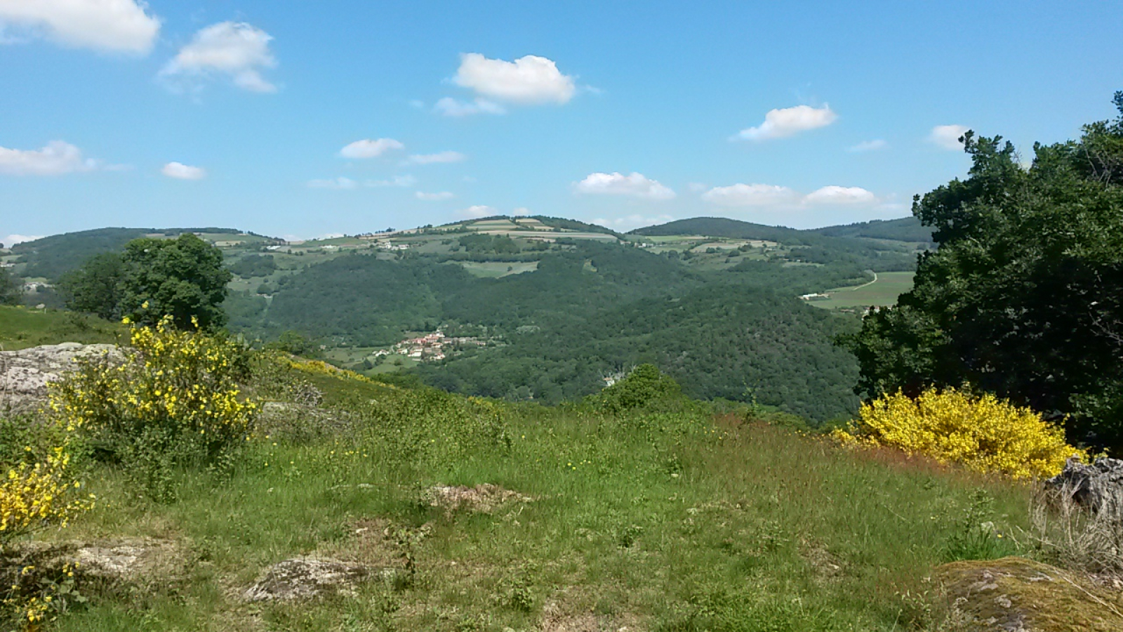 Paysage en fin de balade