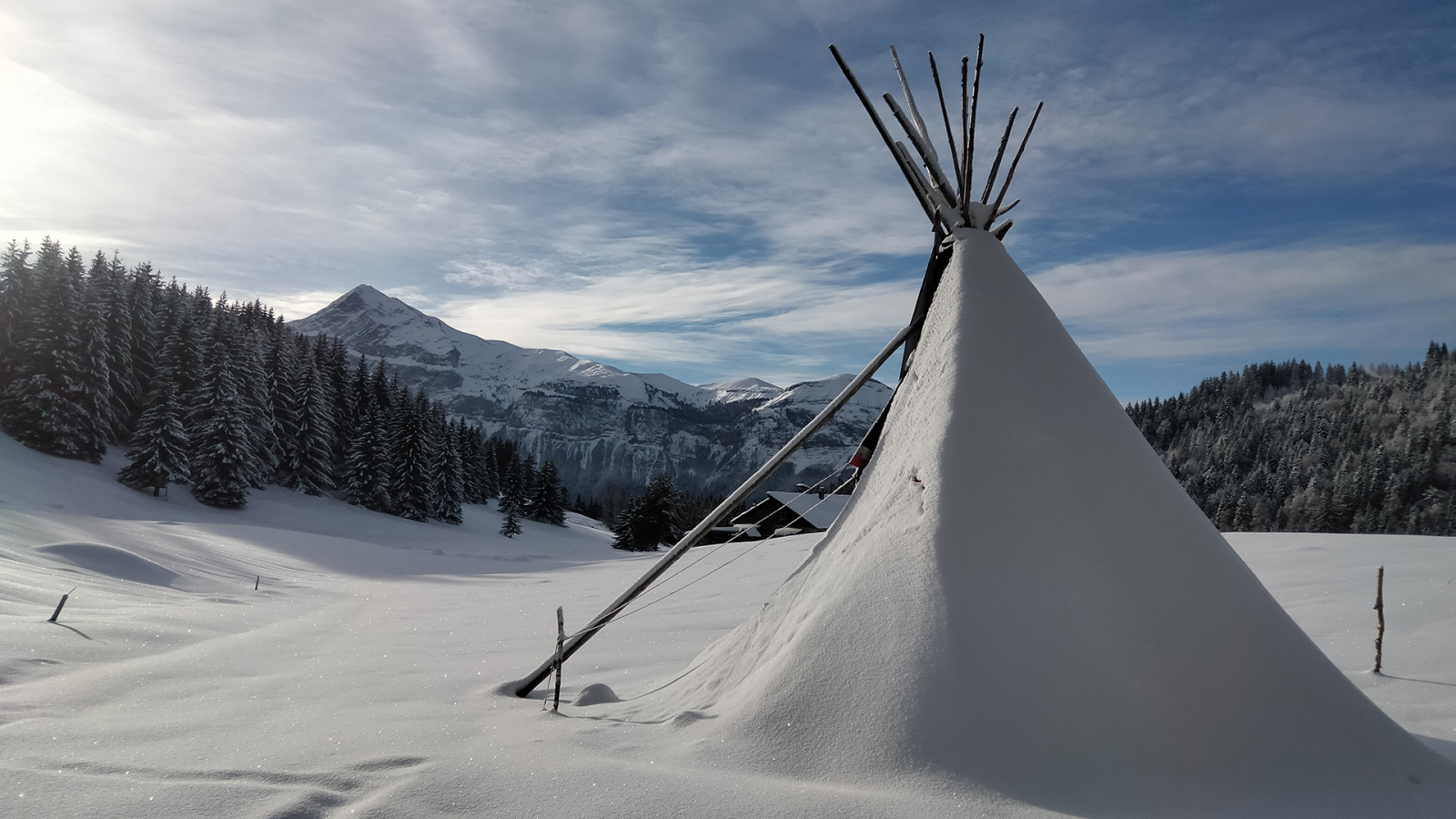 Tepee in the sun