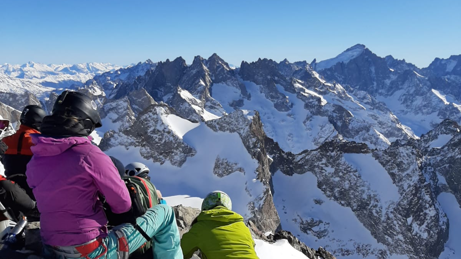 Casse croute en face des écrins : c'est alpin !