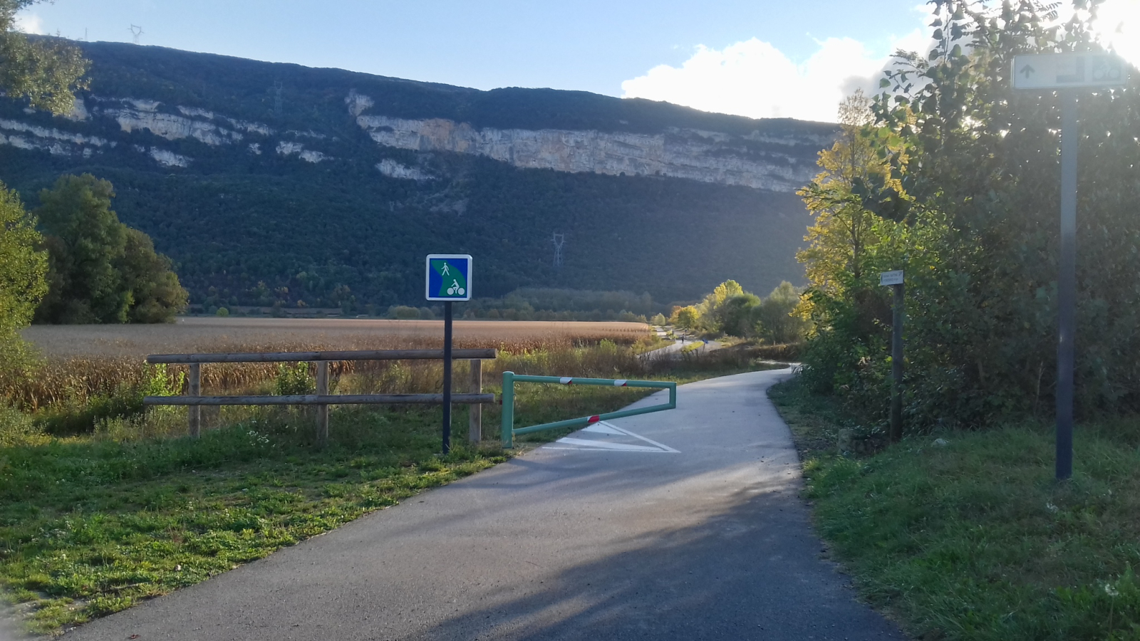 Arrivée à  la Vallée Bleue - Balcons du Dauphiné